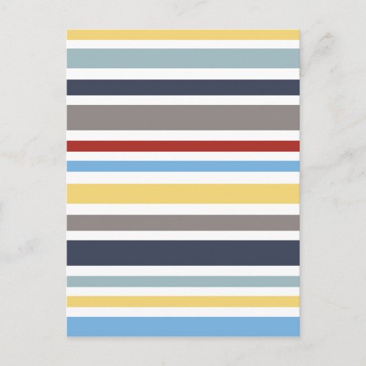 wonz strepen nautisch Door Shirt naar Design Briefkaart (Voorkant)