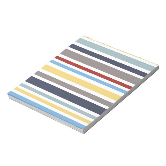 wonz stripes nautical By Shirt to Design Notitieblok (Linkerzijde)