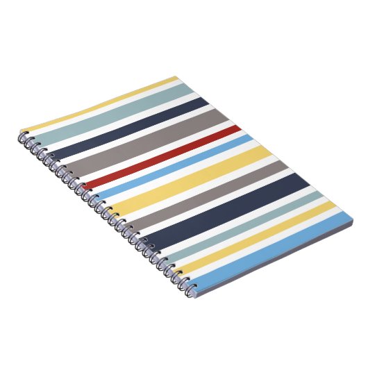 wonz stripes nautical By Shirt to Design Notitieboek (Rechterzijde)