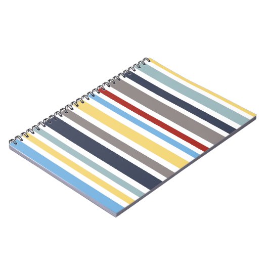 wonz stripes nautical By Shirt to Design Notitieboek (Linkerzijde)