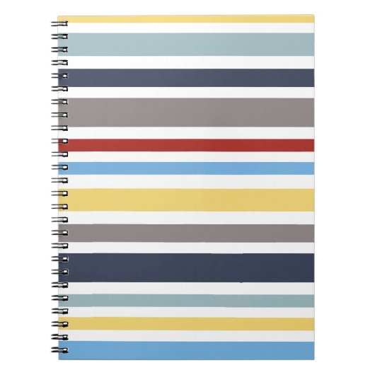 wonz stripes nautical By Shirt to Design Notitieboek (Voorkant)