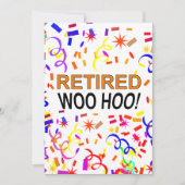 Woo Hoo Confetti Kaart (Voorkant)