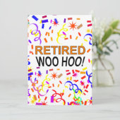 Woo Hoo Confetti Kaart (Staand voorkant)