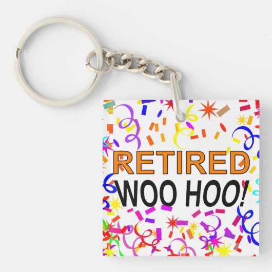 Woo Hoo Confetti Sleutelhanger (voorkant)