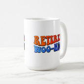 Woo Hoo  Groovy Tekst in ruste Koffiemok (Voorkant rechts)