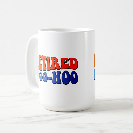 Woo Hoo Groovy Tekst in ruste Koffiemok (Voorkant links)