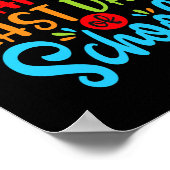 Woo Hoo Happy Last Day Fun Teacher Poster (Hoek)