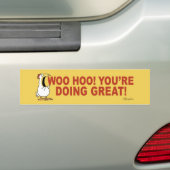WOO HOO! JE DOET GROOT! Sandra Boynton Bumpersticker (Op auto)