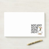 WOO HOO! JE DOET GROOT! Sandra Boynton Post-it® Notes (Op bureau)
