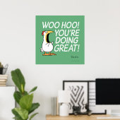 WOO HOO! JE DOET GROOT! Sandra Boynton Poster (Thuiskantoor)