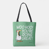 WOO HOO! JE DOET GROOT! Sandra Boynton Tote Bag (Achterkant)