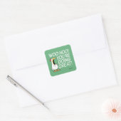WOO HOO! JE DOET GROOT! Sandra Boynton Vierkante Sticker (Envelop)