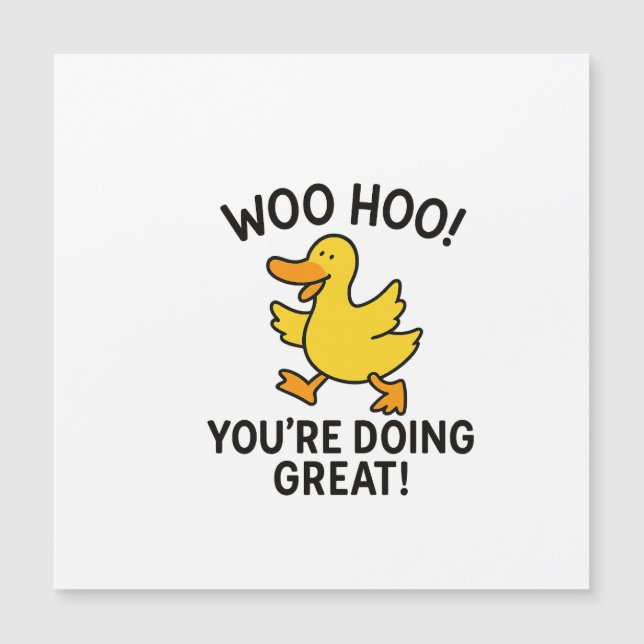 WOO HOO, JE DOET HET GOED MET DUCKY DUCK (Voorkant)