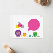 Woo-Hoo! Zoo Fiesta Briefkaart (Voorkant / Achterkant in situ)