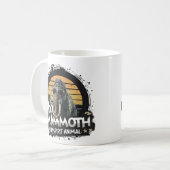 Woo Mammoet Is Mijn Geestdier Kunst Koffiemok (Voorkant links)