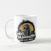 Woo Mammoet Is Mijn Geestdier Kunst Koffiemok (Links)