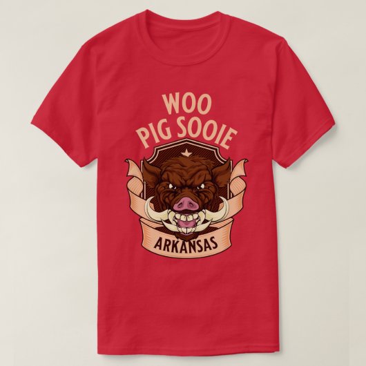 Woo Pig Sooie Wild Razorback T-shirt (Design voorkant)