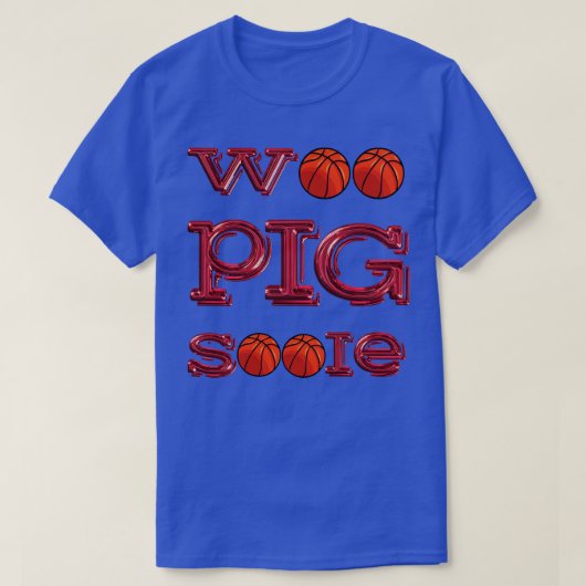 Woo Varken Basketballen T-shirt (Design voorkant)