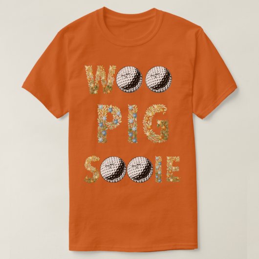 woo varken grassy golf t-shirt (Design voorkant)