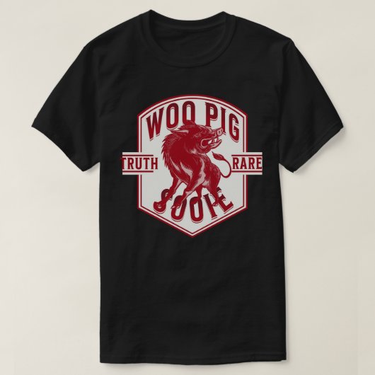 Woo varken solie badge t-shirt (Design voorkant)