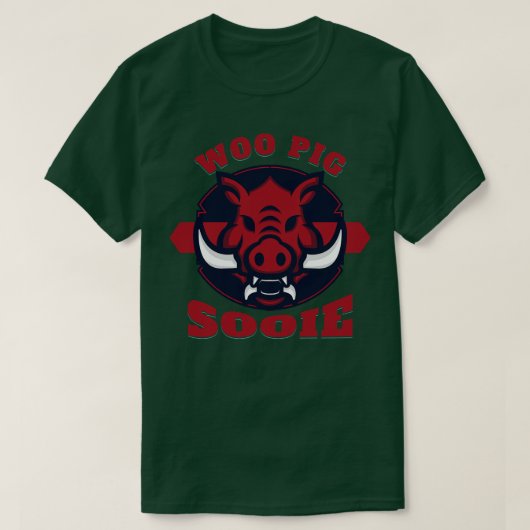 Woo Varken Solie in Rood T-shirt (Design voorkant)