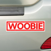 Woobie Stamp Bumpersticker (Op auto)