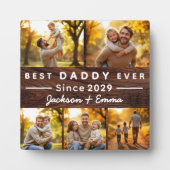 Wood 5 Fotocollage Vaderdag Beste Daddy Ooit Fotoplaat (Voorkant)
