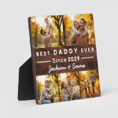 Wood 5 Fotocollage Vaderdag Beste Daddy Ooit Fotoplaat (Voorkant)