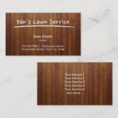 Wood achtergronds voor de zorgverlener visitekaartje (Voorkant / Achterkant)