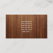 Wood achtergronds voor de zorgverlener visitekaartje (Achterkant)