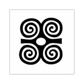 Wood Adinkra Art Stamp - Srength and Humility Rubberstempel (Afrduk)