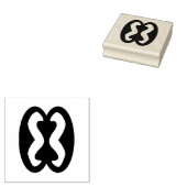 Wood Adinkra (Human Relations) Rubber Stamp Rubberstempel (Gestempeld)