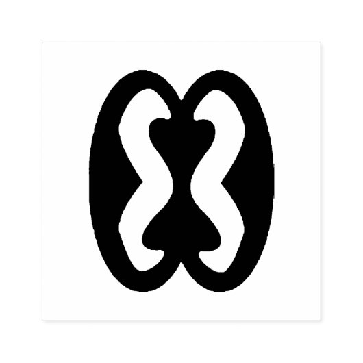 Wood Adinkra (Human Relations) Rubber Stamp Rubberstempel (Afrduk)