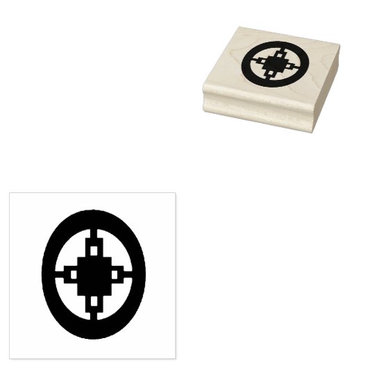 Wood Adinkra (Intelligence) Rubber Stamp Rubberstempel