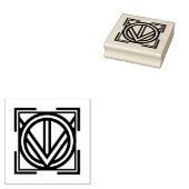 Wood Adinkra (Service en Leiderschap) Rubber Stamp Rubberstempel (Gestempeld)