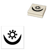 Wood Adinkra (Trouw) Rubber Stempel (Gestempeld)