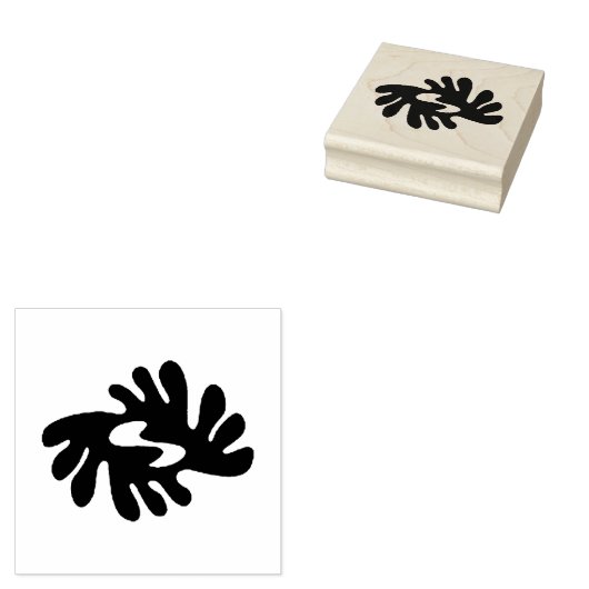 Wood Adinkra (Vrede en Harmonie) Rubber Stamp Rubberstempel (Gestempeld)