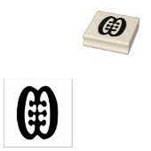 Wood Adinkra (Vriendschap) Rubber Stamp Rubberstempel (Gestempeld)