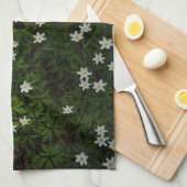 Wood Anemone Forest Floor, Nature Botanical Spring Theedoek (Quarter Fold)