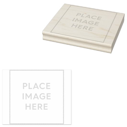 Wood Art Rubber Stamp 4 "x 5" Rubberstempel (Gestempeld)