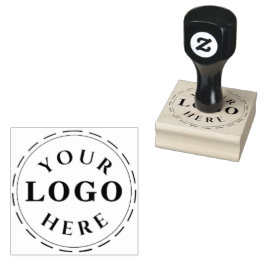 Wood Art Rubber Stamp – Gepersonaliseerde Logo of Rubberstempel