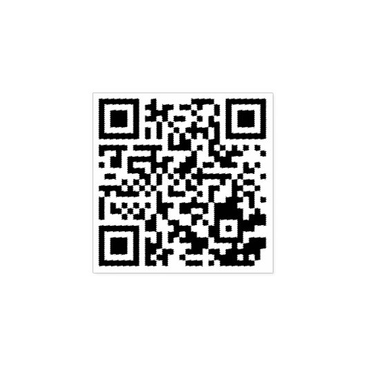 Wood Art Rubber Stamp – gepersonaliseerde QR-code Rubberstempel (Afrduk)