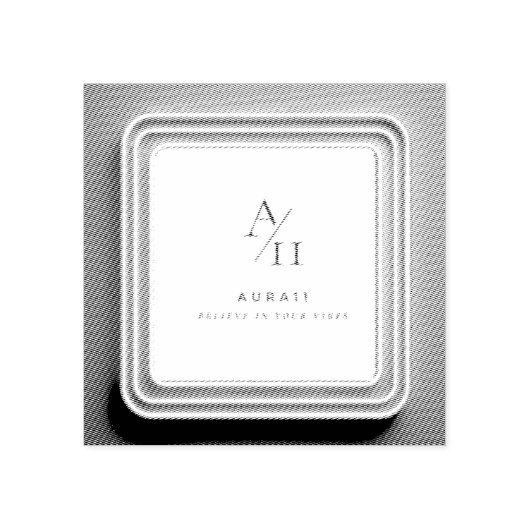 Wood Art Stamp Aura11 geloven in je vibes Rubberstempel (Afrduk)