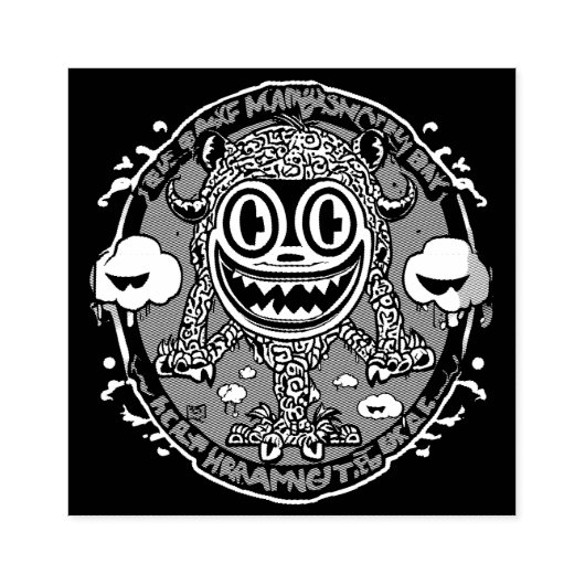 Wood Art Stamp Rubberstempel (Afrduk)