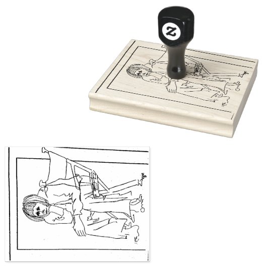 Wood Art Stamp Rubberstempel (Gestempeld)