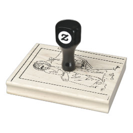 Wood Art Stamp Rubberstempel