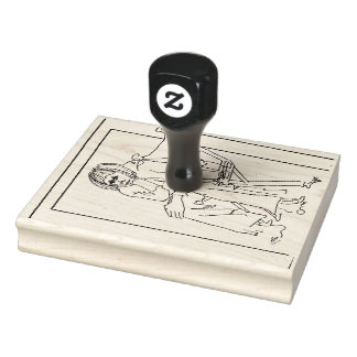 Wood Art Stamp Rubberstempel