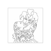 Wood Art Stamp Rubberstempel (Afrduk)