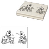 Wood Art Stamp Rubberstempel (Gestempeld)