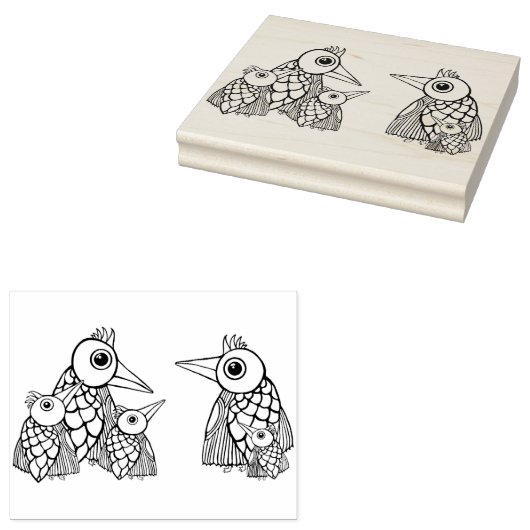 Wood Art Stamp Rubberstempel (Gestempeld)